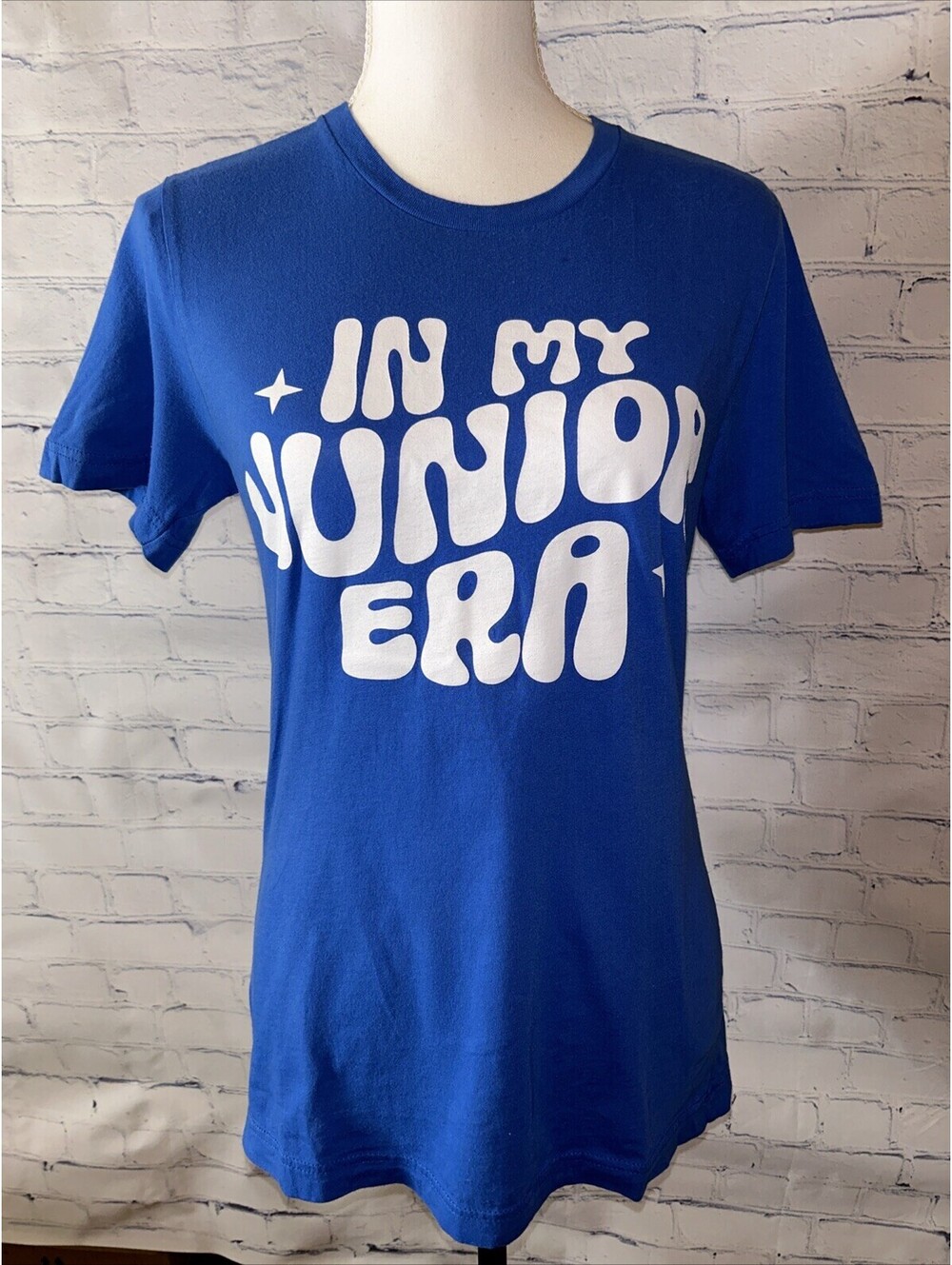 In My Junior Era T-Shirt Small Royal Blue Bella Canvas Short Sleeve Class Tshirt
